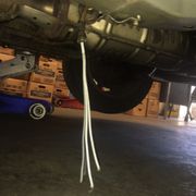 Watch out while driving. Debris, like a rock or branch can rip out wiring underneath the engine