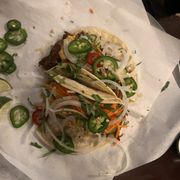 Banhmi pork tacos