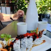Sake with our first sushi
