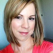 She did a great A-line cut for me and we'll blended hi-lites. Good job Amanda! I love it!