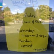 Updated hours