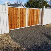 The Forever Steel Gate.  Metal Posts, Frames, Hardware, Wood Fill.