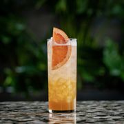 a glass of orange juice