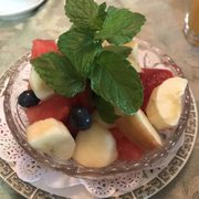 Fresh fruit to start the morning off