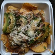 Carnitas Nachos (all this for $5!)