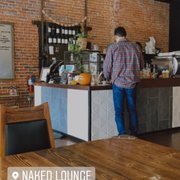 a man standing at the counter