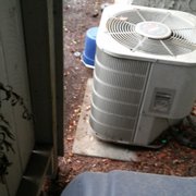 an air conditioner outside