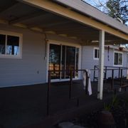 Pre colored fiber cement siding.