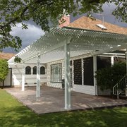 a pergolated patio