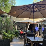 Outside patio - so pleasant on the May Day!