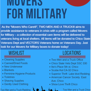 Information about our Movers for Military project 2018