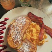 Old Fashioned French Toast with raspberry puree