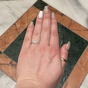 A beautiful glitter, sparkly, chromed out blingy set by Jess