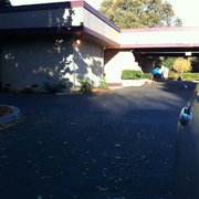 Side view from parking lot.