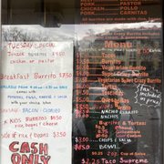 Menu as of 2/5/23 (Closed on Sundays)