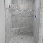 a walk in shower