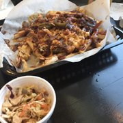 Pulled pork fries @ fast eddies Yum