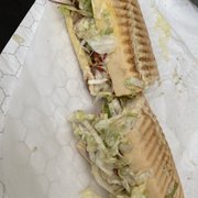 two halves of a sandwich