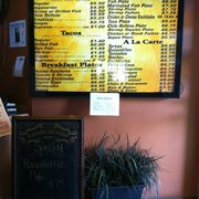Menu at La Cocina Economica