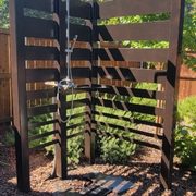 Custom outdoor shower with Hot & Cold water.