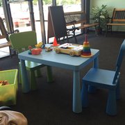 Kid friendly waiting area.