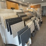 a large selection of tile