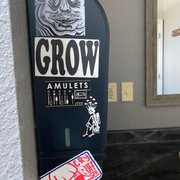 Restroom, cool stickers!