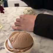 Single Scoop of Classic Chocolate and a Mini Scoop of Cookies & Cream