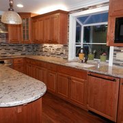 Cherry wood, clear finish