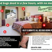 Bed bugs can be killed in just a few hours with no mess - - heat eliminates all bed bug hiding places.