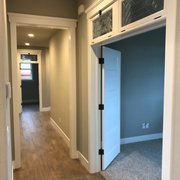 a hallway in a home