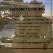 a donut nook house sign