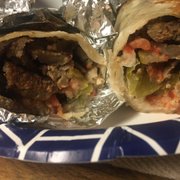 Gyro Wrap - cut in half