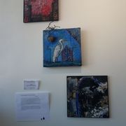 Cynthia Schildhauer. Yugen. Encaustic, mixed media with artifacts