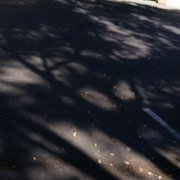 an empty parking lot