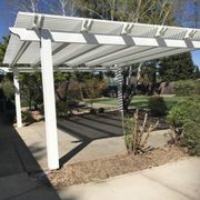 a pergolated patio