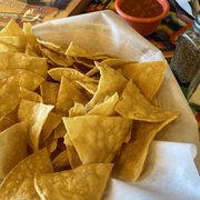 Chips little bitty salsa  but tasty! One more, thanks.