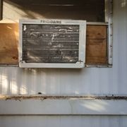 That's where the air conditioner came out of