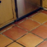 Tile before cleaning and sealing