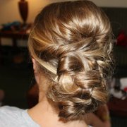 Bride hair back