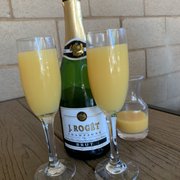 Our champagne celebration.