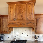 rustic walnut hood