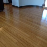 Site finish bamboo
