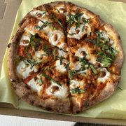  a pizza in a box
