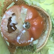Seriously? You're gonna charge me 60 extra cents for the end of the tomato?