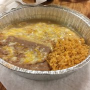 Steak omelet, substitute tortilla for chips is the way to go.
