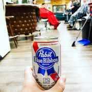 Have a cold drink at EyeKandy Barbershop!