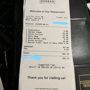 How much we paid for a 3 star meal.