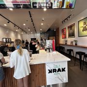 Menu and front counter