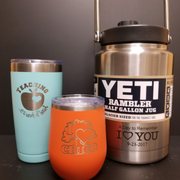 We have tumblers or bring us yours to personalize!!!